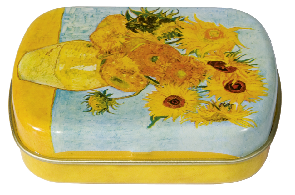 Cutiuta metalica van gogh floarea soarelui fridolin