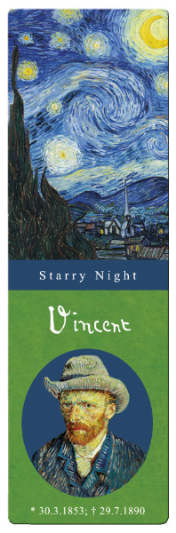 Semn de carte van gogh starry night fridolin