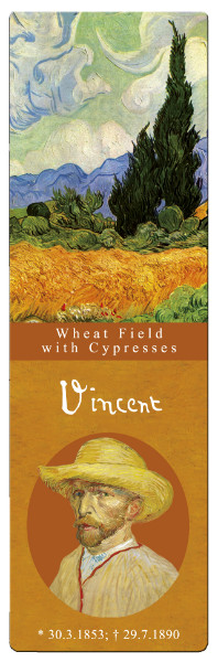 Semn de carte van gogh wheatfield fridolin