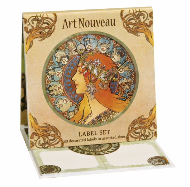 Etichete decorative art nouveau fridolin