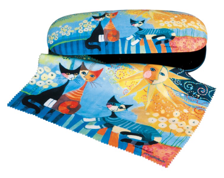 Etui ochelari cu textil si protectie rosina w dolce vita fridolin