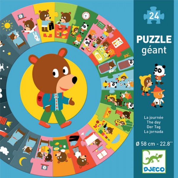 Puzzle cicular zile minunate djeco