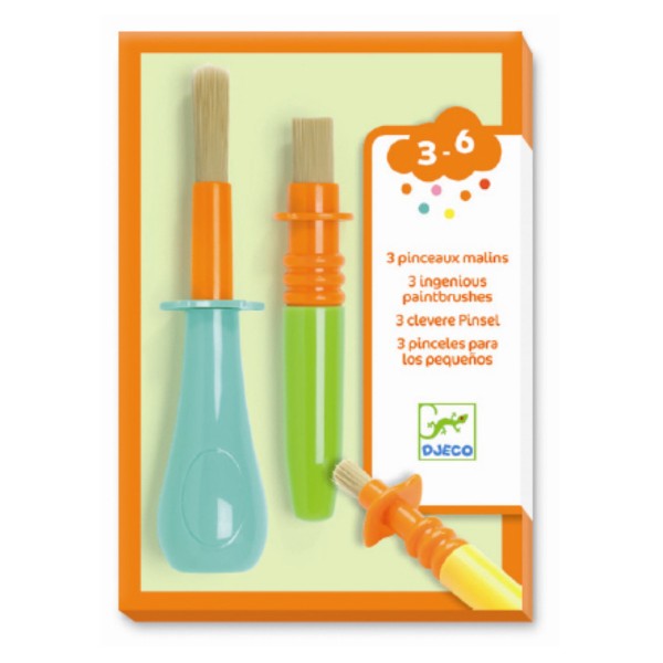 Pensule de colorat set 3 buc djeco