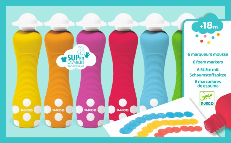 Set markere rotunde pentru bebe djeco