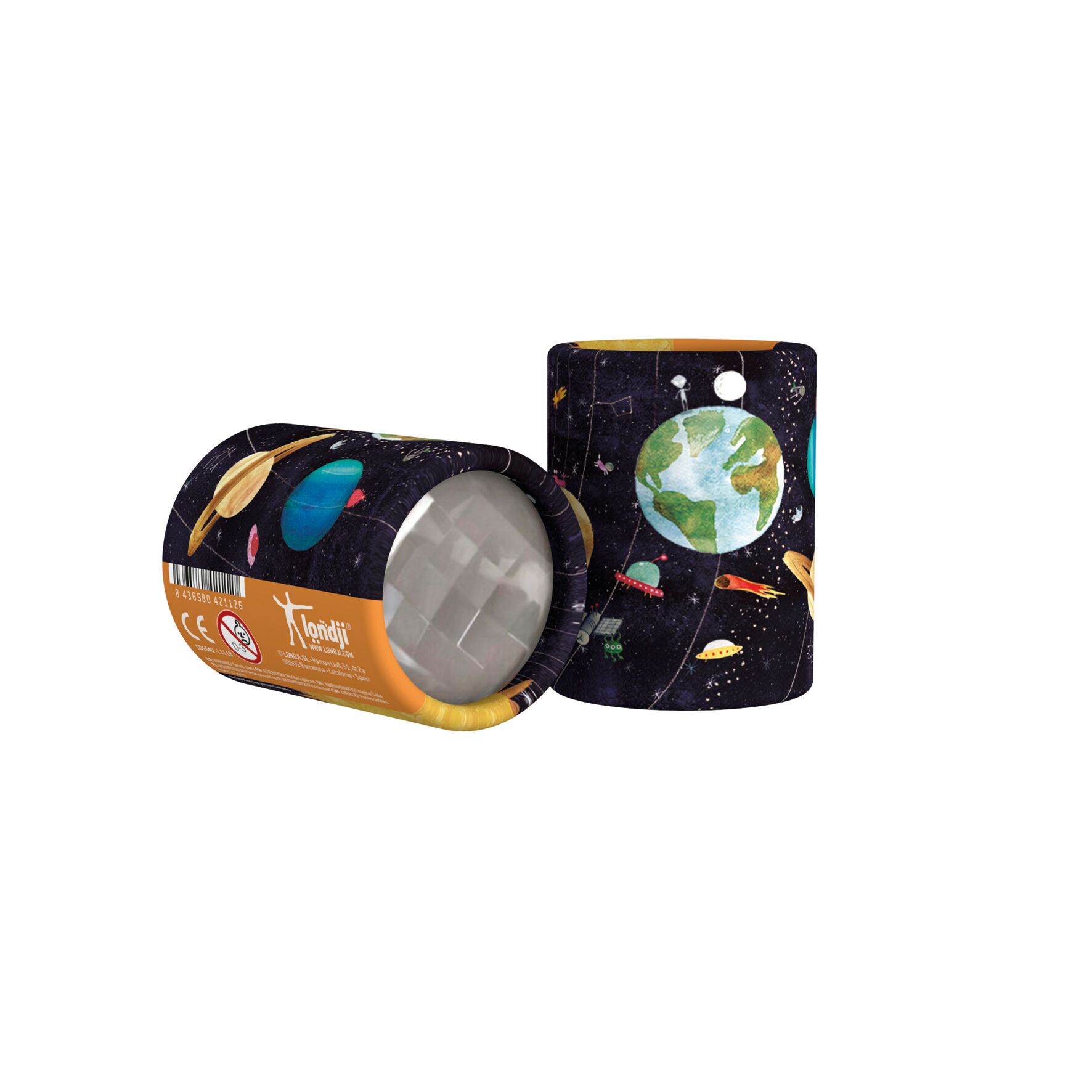 Mini-caleidoscop cu planete londji