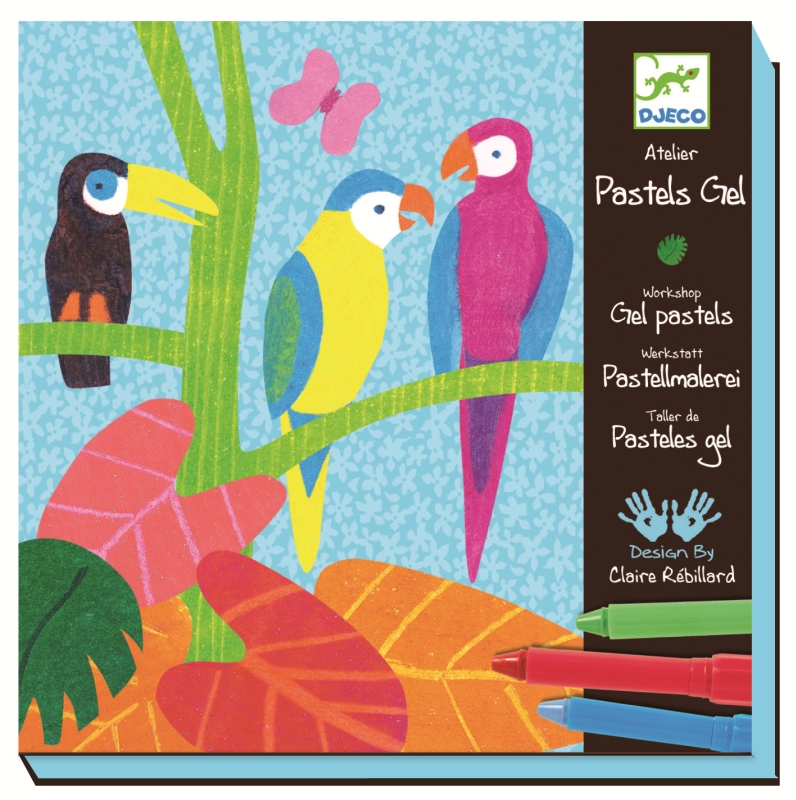 Joc creativ atelier culori pastel djeco
