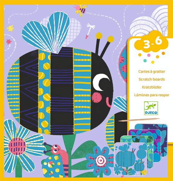Set creativ de razuit insecte prietenoase djeco
