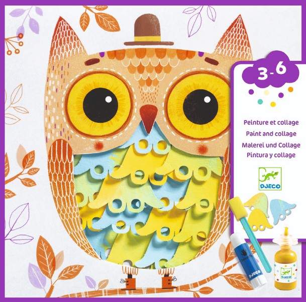 Joc creativ colaj si pictura fantastic djeco