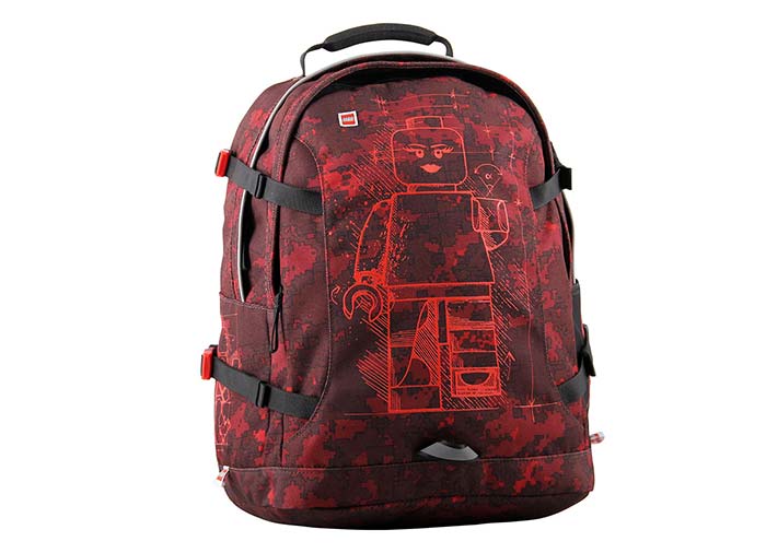 Rucsac lego rosu si negru