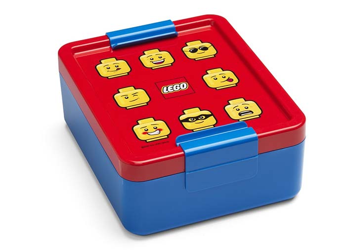 Cutie pentru sandwich lego classic albastru rosu