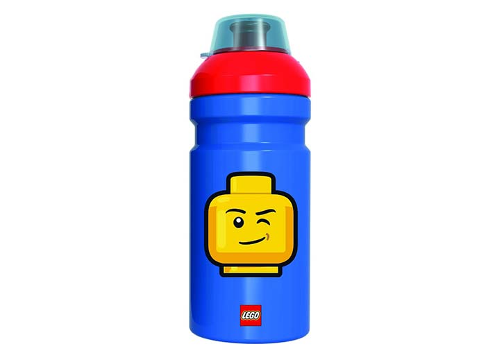 Sticla lego classic albastru rosu