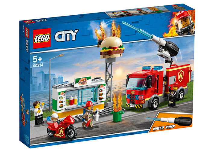 Stingerea incendiului de la burger bar lego city