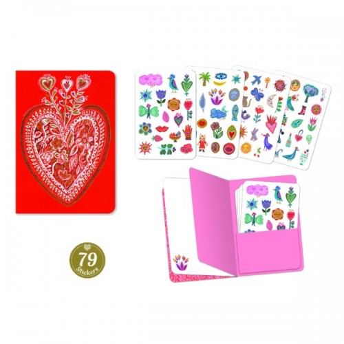 Set carnet cu abtibilduri aurelia djeco