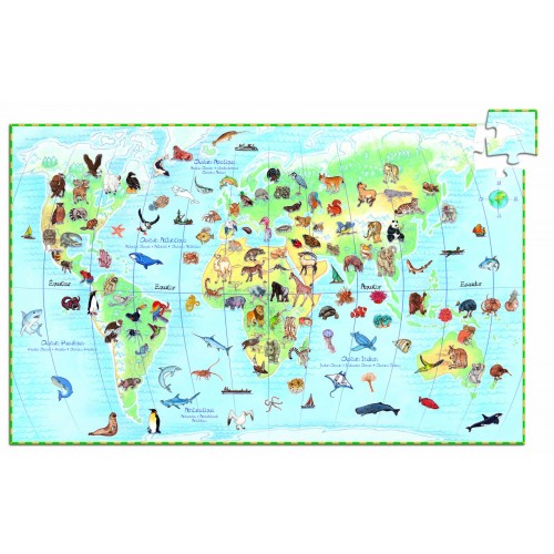 Puzzle observatie animalele lumii djeco