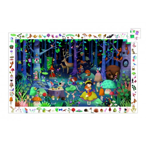 Puzzle observatie padurea fermecata djeco