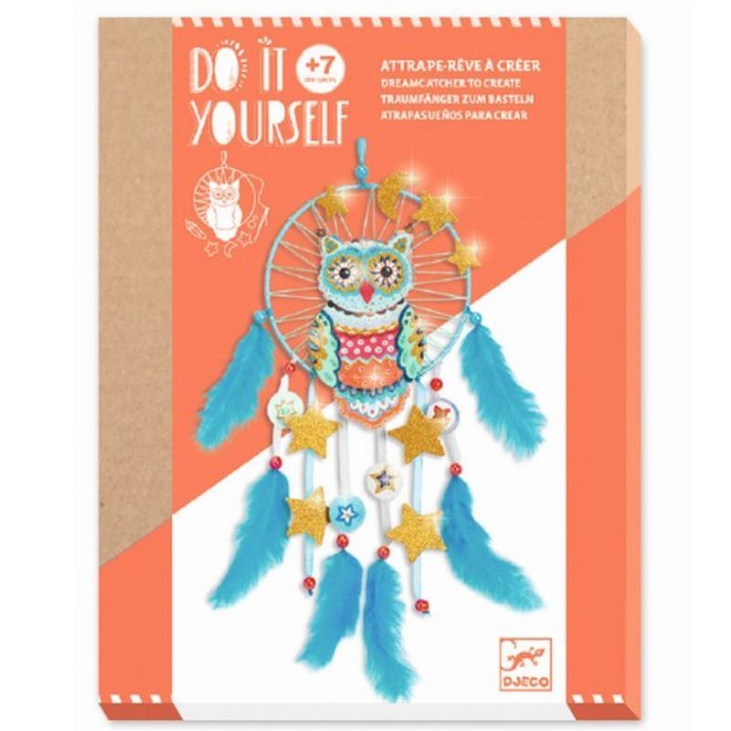 Joc creativ dreamcatcher cu sclipici set DIY Djeco