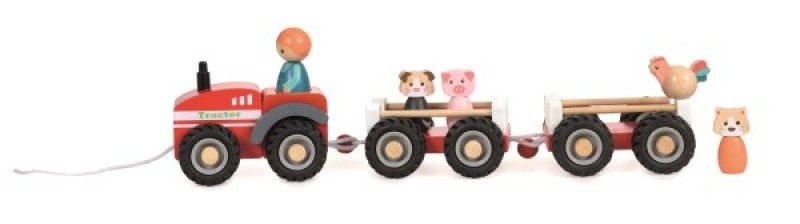 Tractor cu remorca si figurine Egmont Toys