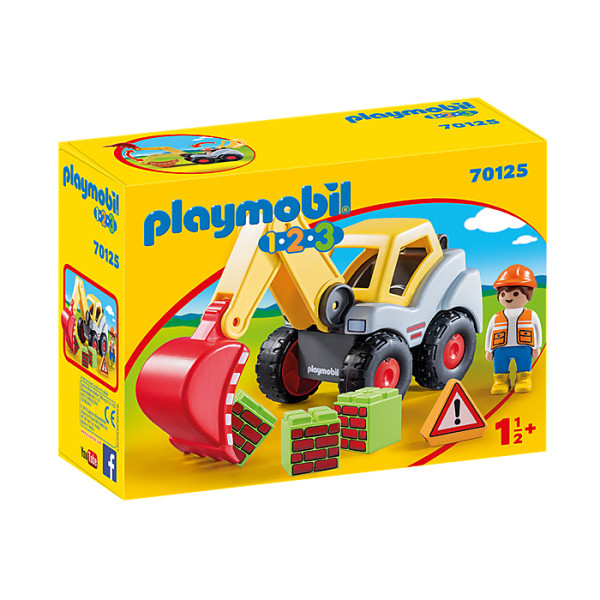 Excavator cu brat mobil playmobil 1.2.3