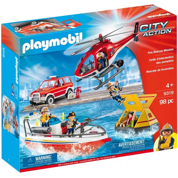 Misiunea de salvare a pompierilor playmobil city action