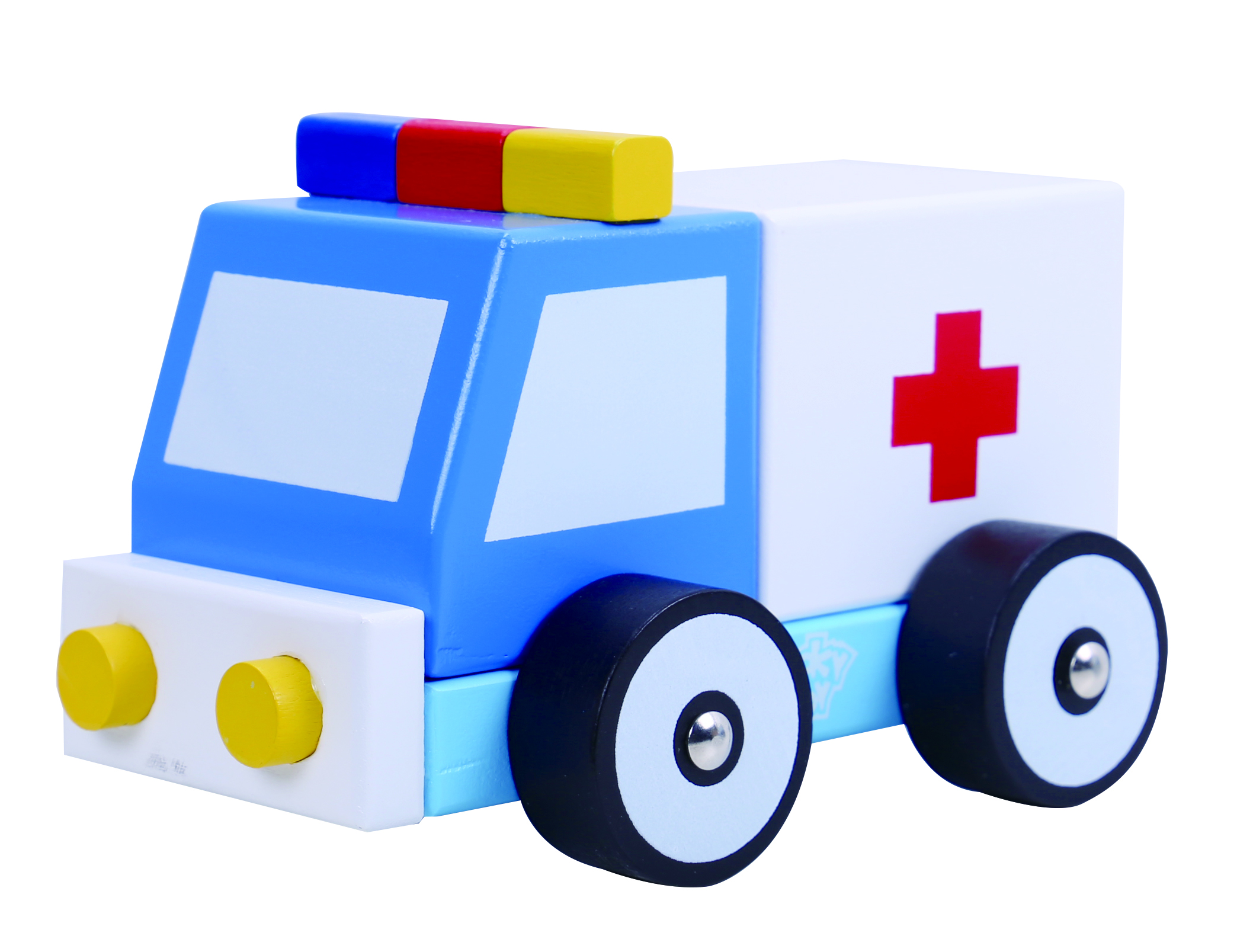 Ambulanta din lemn tooky toy