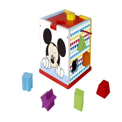 Cub motric de sortat forme din lemn mickey disney