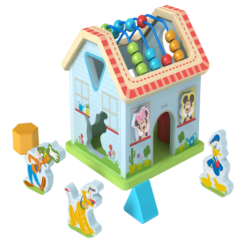 Casuta cu activitati si sortat forme din lemn disney