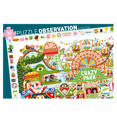 Puzzle observatie parcul de distractii djeco