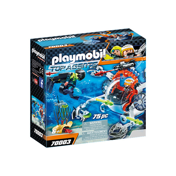 Echipa de spioni cu submarin playmobil top agents