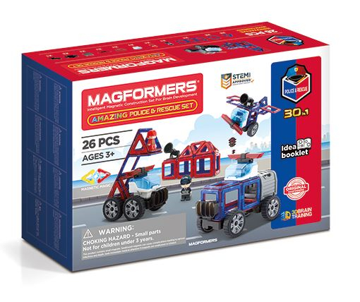 Set constructie magnetic Magformers masini Clics Toys