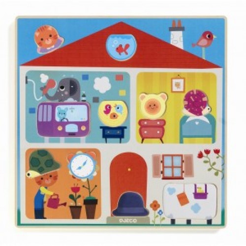 Puzzle cu piese interschimbabile djeco