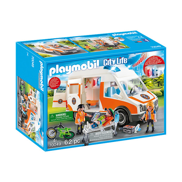 Ambulanta cu lumini intermitente Playmobil City Life