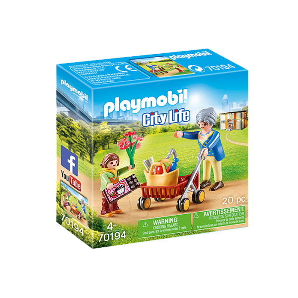 Bunica si fetita playmobil city life