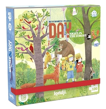 Puzzle reversibil noapte si zi 100 piese londji