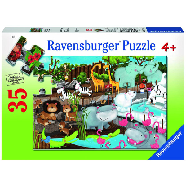 Puzzle animale la zoo 35 piese ravensburger