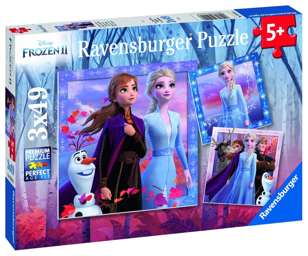 Puzzle frozen ii 3x49 piese ravensburger