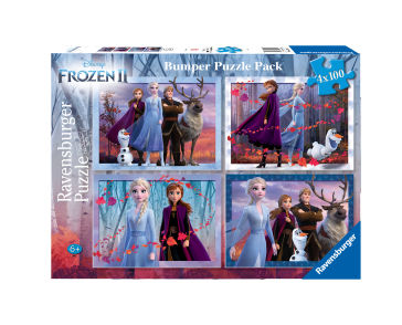 Puzzle frozen 4x100 piese ravensburger