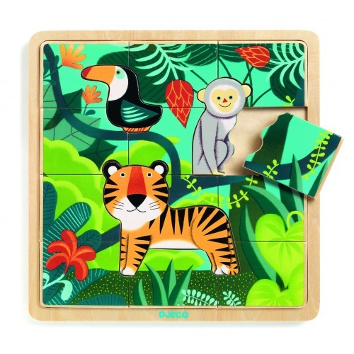 Puzzle lemn jungla djeco