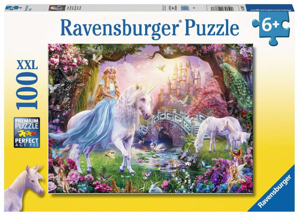 Puzzle zana si unicorn 100 piese ravensburger