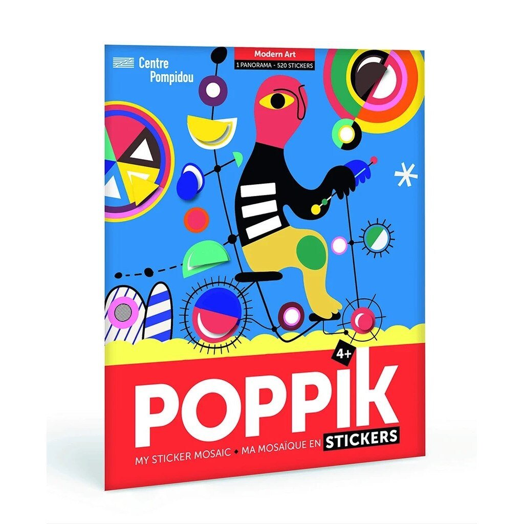Joc creativ mozaic cu stickere arta moderna poppik