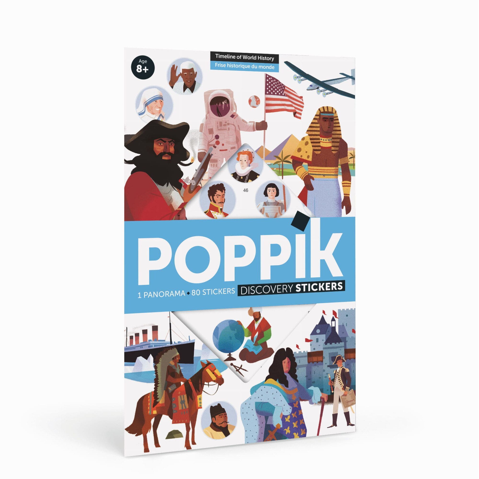 Joc creativ cu stickere personaje istorice poppik
