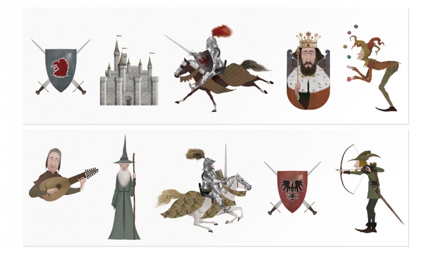 Tatuaje copii Cavaleri medievali Londji