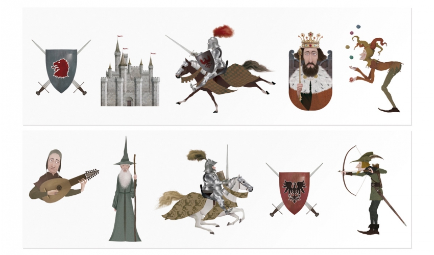 Tatuaje copii cavaleri medievali londji