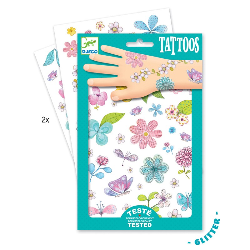 Tatuaje copii cu flori djeco