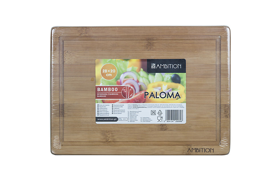 Bord de tocare din bambus 28x20x1,5cm paloma