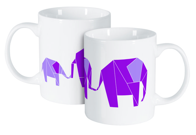 Cana 350ml elefant origami happy