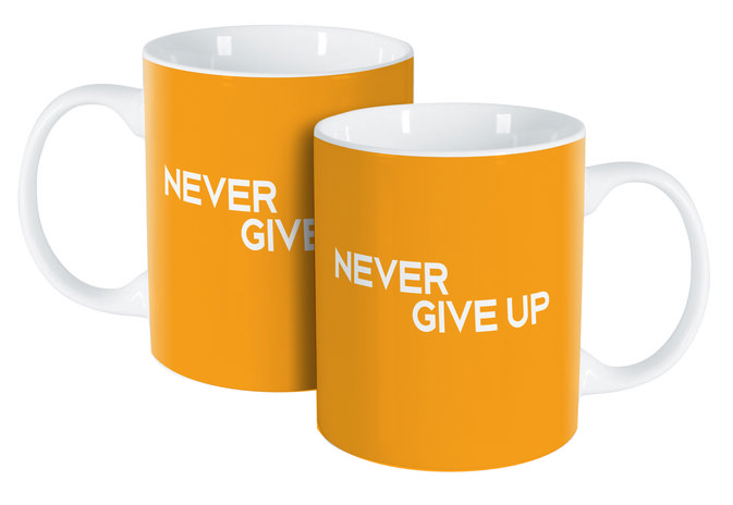 Cana 350ml never give up happy