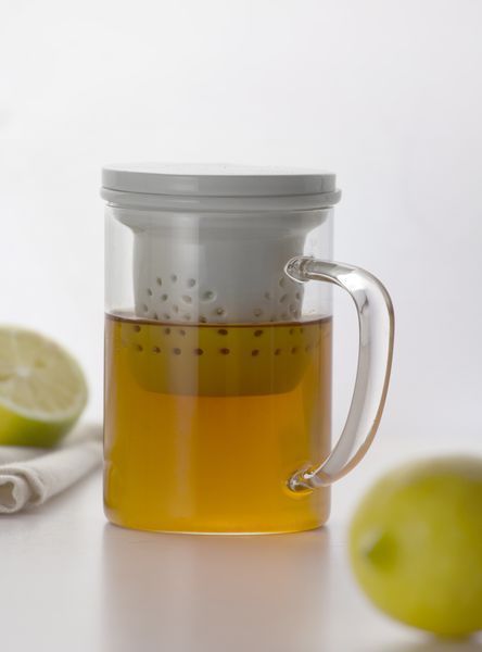 Cana 400ml cu infuzor crem glamour