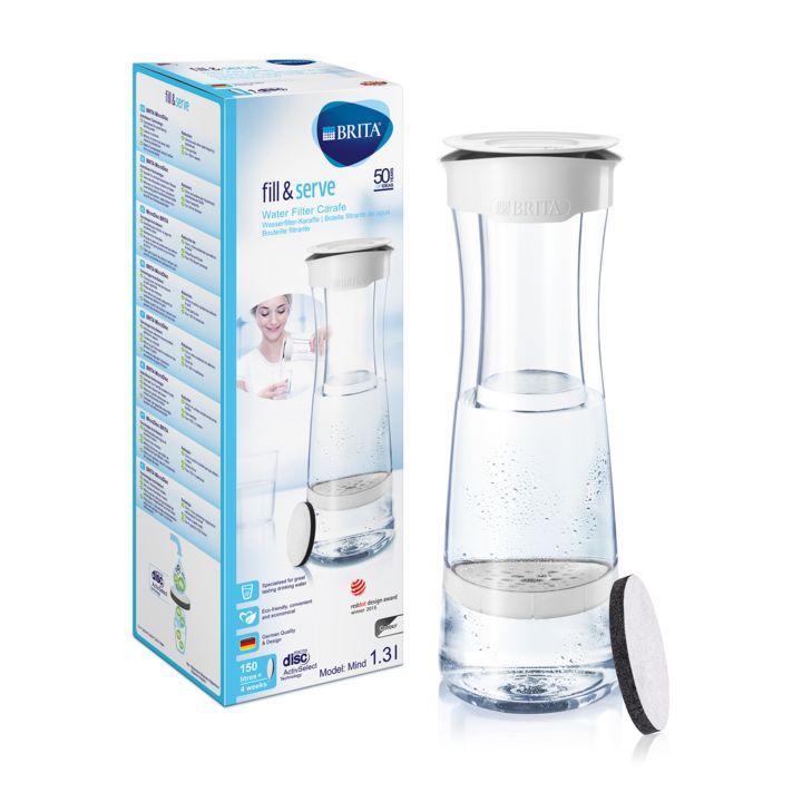 Carafa filtranta brita fill&serve br1020115, capacitate 1.3 litri