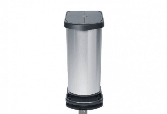 Cos gunoi cu pedala doua compartimente 50l paso