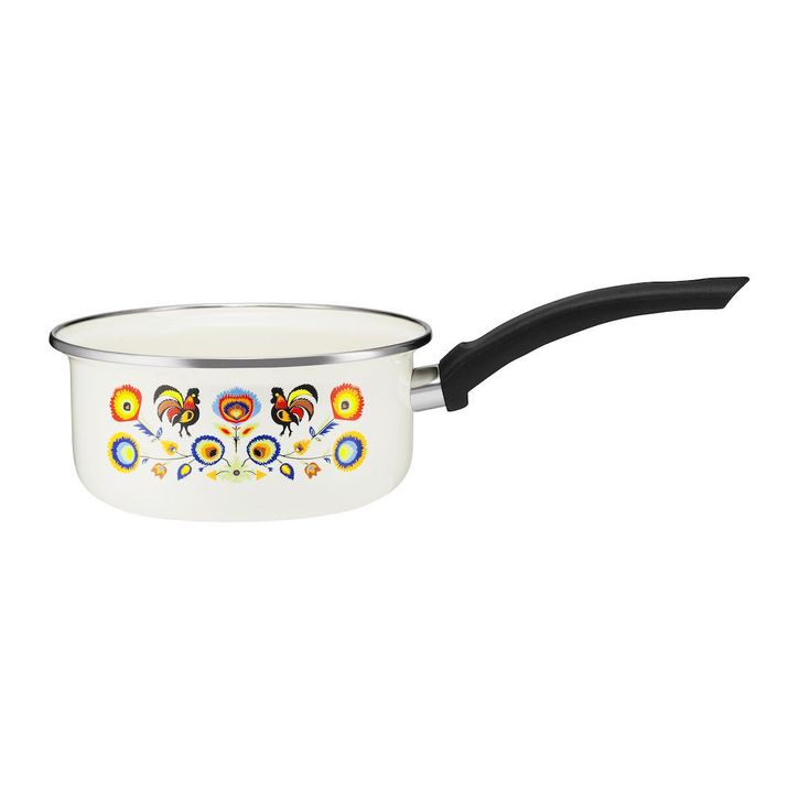 Cratita email 14cm/ 0,8l folk